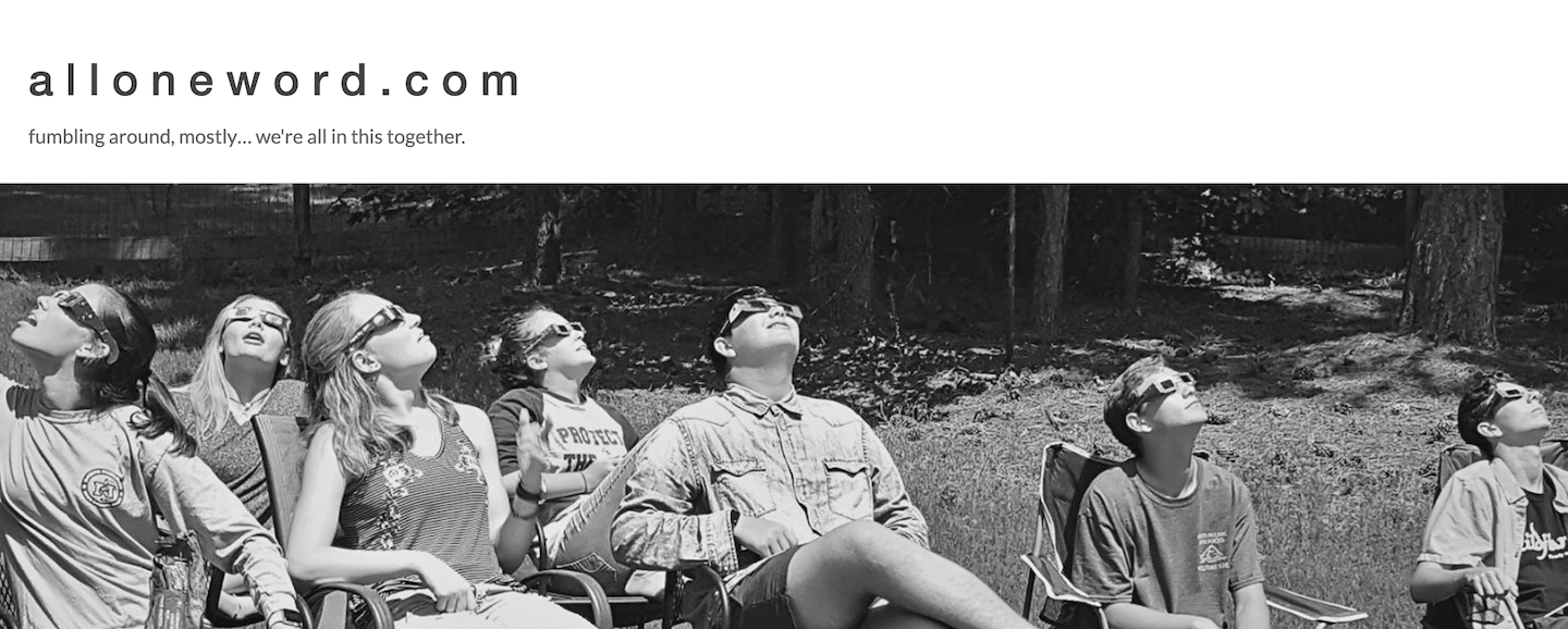 People watching an eclipse